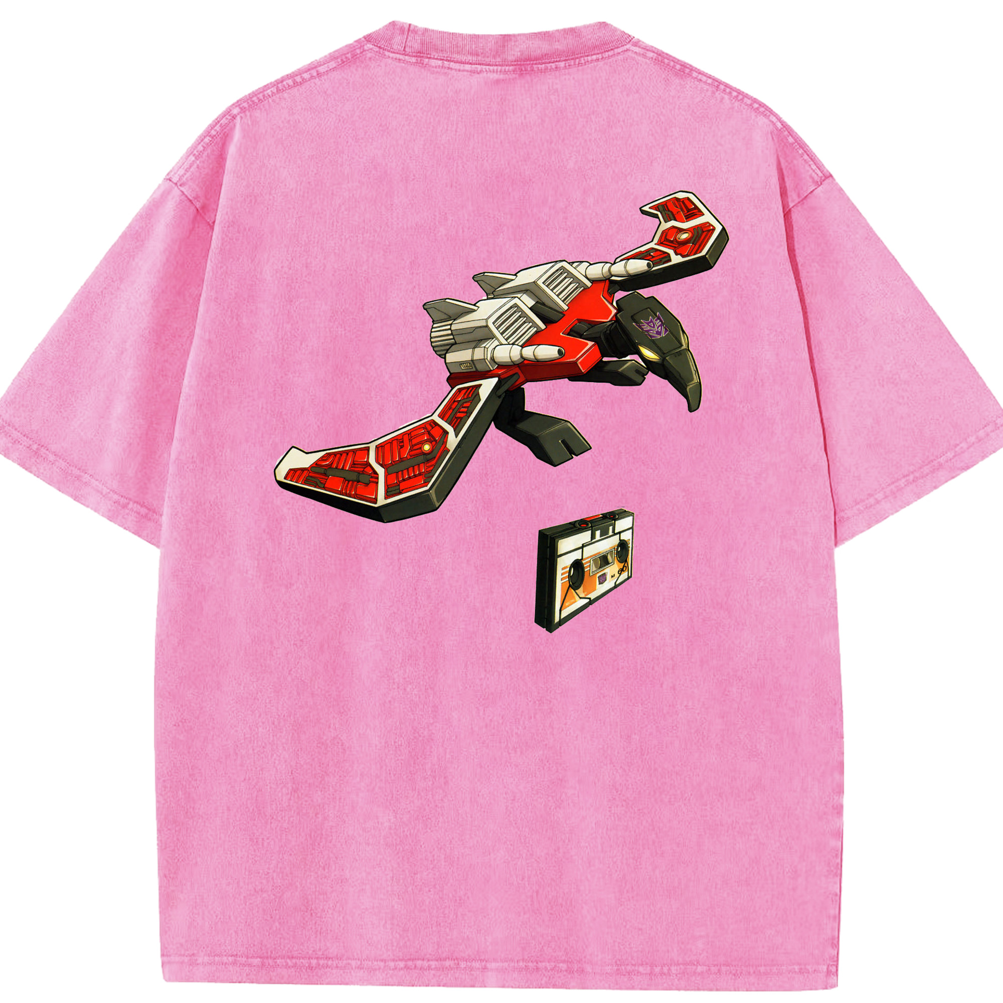 （画像用）  綿100% ヴィンテージ風 半袖Tシャツ（背面プリント）
